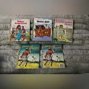 Bundle of 5 Biblical A Little Golden Books